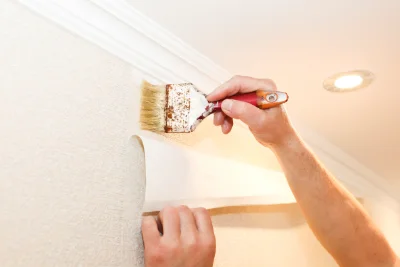 Pose de papier peint à Ambiegna — revêtements muraux et toiles de verre